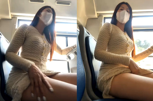 Em gái ngứa lồn thủ dâm trên xe bus Phần 1 Em gái ngứa lồn thủ dâm trên xe bus Phần 1